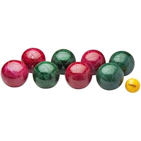 Click here to buy Halex Platinum Bocce Set (115mm Pearlized Resin Balls).