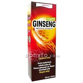 Ortis - Ginseng imperial dynasty bio sans alcool - 250 ml flacon - En cas de fatigue passag�re stres