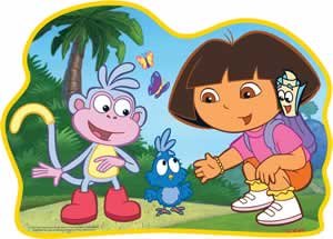 Dora L'Exploratrice - Puzzle de Sol : 28 Pièces