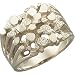 14kt White Gold Nugget Ring Size 10.5