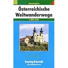 �sterreichische Weitwanderwege 1 : 800 000. Gesamtplan