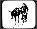 Mouse Pad with body, walking, individuals, individual, humans, donkey, woman, person, pack, human, persons, peasant, people