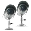 SVAT VU301-C High Resolution Weatherproof Indoor/Outdoor Night Vision Color Surveillance CCD Security Camera - Bonus Pack of 2