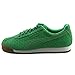 Puma Roma Mono Emboss Women Round Toe Leather Green Sneakers