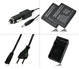 Produkt-Bild: M&L Mobiles&reg; | Ladeger&auml;t + 2x Akku DMW-BCF10 DMW-BCF10E f&uuml;r Panasonic Lumix DMC-FT1 | DMC-FT2 | DMC-FT3