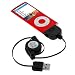 Retractable Premium Black USB Data Cable for Iphone 4 / 3G / 3GS