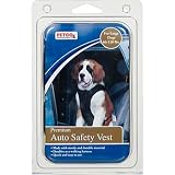 PETCO Large Premium Adjustable Auto Safety Vest Harness Large Color:Black