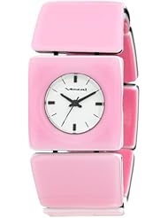 Vestal Womens RWS3A01 "Rosewood" Pink Acetate Bangle Watch