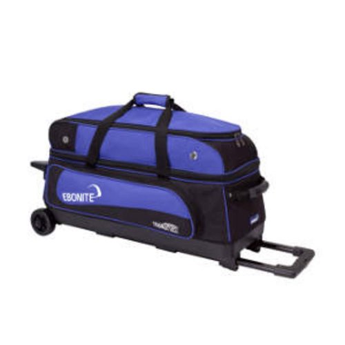 Best Ebonite Transport III Bowling Ball Bag, Black/Blue For sale