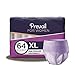Prevail Maximum Absorbency Incontinence Underwear for Women Extra Large 16 Count (Pack of 4) Breathable Rapid Absorption Discreet Comfort Fit Adult Diapers