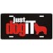 New  Border Collie ... Just Dog It  License Plate Dog
