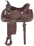 Royal King RB Auto Adjust Flex Tree Saddle Suede Seat Round Skirt