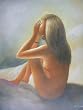 Native Girl Alone Oil Painting on Canvas 20 X 24