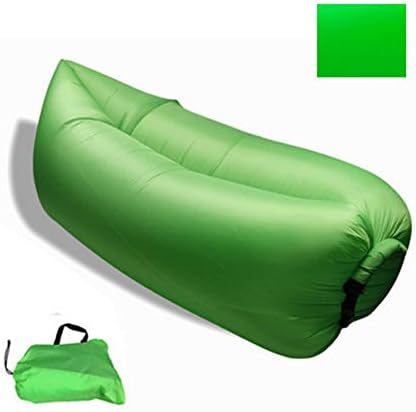 Sunnystore Fast Inflatable Sofa Air Bed Couch Lounger Air Filled Balloon Furniture, Outdoor Hangout Bean Bag, Sleeping Lazy Sofa, Portable Waterproof Compression Sacks 4 Camping, Beach (Green)