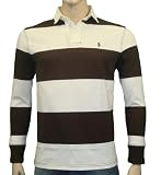 41jsDAhLJVL. SL160  Polo Ralph Lauren Mens Custom Fit Striped T Shirt (M, Brown / Cream)