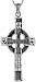 Sterling Silver Celtic Cross Pendant, 2 1/4 in. (57mm) long