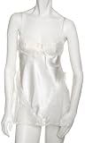  : Cinema Etoile Women's Charmeuse Bridal Babydoll With Matching Thong,Winter White,Medium