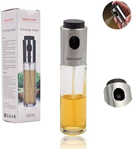 Famerry 2015 Newest High Hardness Glass Olive Spraying Oil Pot - Can Replaces Salad Dressing Bottles Mist Sprayer and Clean to Use , Glass Olive Pump Spraying Bottle Sprayer Can Oil Jar Pot Tool.