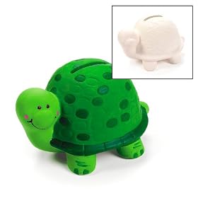 Paint Your Own Ceramic Turtle Banks (1 dz)