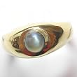 14K Yellow Gold Genuine Cat's Eye Alexandrite Man's or Woman's Ring