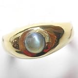 14K Yellow Gold Genuine Cat's Eye Alexandrite Man's or Woman's Ring