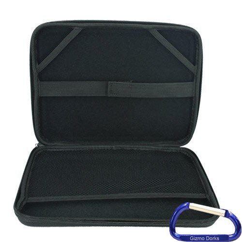 Gizmo Dorks Hard EVA Shell Case (Black) with Carabiner Key Chain for the T-Mobile LG G-Slate Tablet