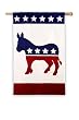 Democratic Party Regular Size Applique Flag