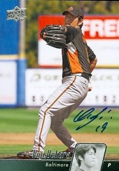Koji Uehara Autographed/Hand Signed Baseball Card (Baltimore Orioles) 2010 Upper Deck #83