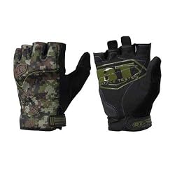 BT 08 Combat Half Finger Camo Paintball Gloves- Small
