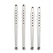 Aluminum Front/Rear Lower Suspension Link Rod Linkage for AXIAL SCX10 Electric 4WD Silver Set of 4