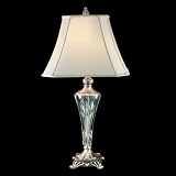 Christie Crystal Table Lamp in Antique Pewter