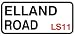 Outdoor Living : LEEDS UNITED ELLAND ROAD Street Sign