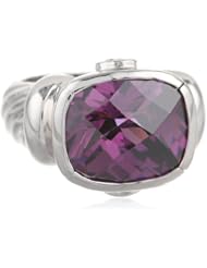 Silvertone Cubic-Zirconia Ring