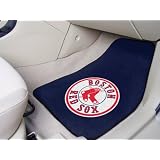 Boston Red Sox Printed Carpet Car Mat 2 Piece Set 