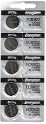 Energizer CR1632 3 Volt Lithium Coin Battery (pack of 5)