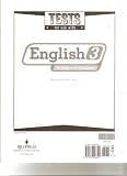 Tests for Use with English 3 for Christian Schools: Writing and Grammar
