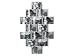 PT Photo Frame Multi Layer Diamond Silver Medium