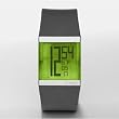 Fossil Unisex PH1101 Philippe S+arck Crystal Clear Digital Gray Rubber Watch