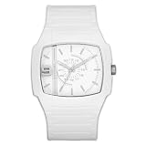 Diesel Quartz White Rubber Band White Dial Unisex Watch - DZ1383