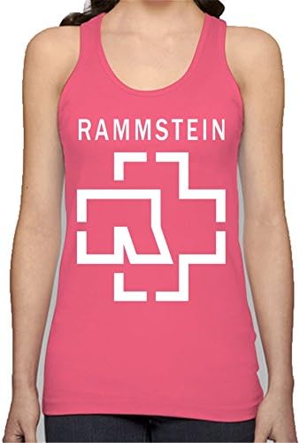 JYTees Tshirt Rammstein Fe Fuchsia Womens Longer Length Fitted Tank Cotton Sleeveless A0287