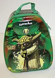 Star Wars the Clone Wars YODA Backpack Style Tin Lunch Box