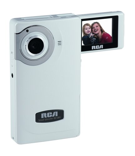 Cheap RCA EZ201 Small Wonder 60 Minute Point-and-Shoot Camcorder (White)