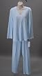 Oscar De La Renta First Frost Pajama Set (689840) S/Ice Blue