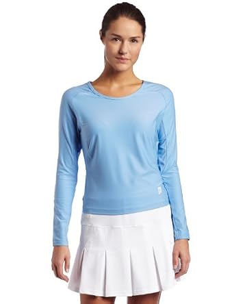 Click here to buy Prince Comp Long Sleeve T-Shirt, Light Blue, X-Large by Prince.