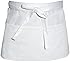 Chef Works F9 3-Pocket Waist Apron, 12-Inch Length by 23-Inch Width, White