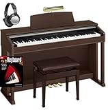Casio AP420 Celviano Digital Piano BUNDLE with Bench, Headphones, Book, and Lamp