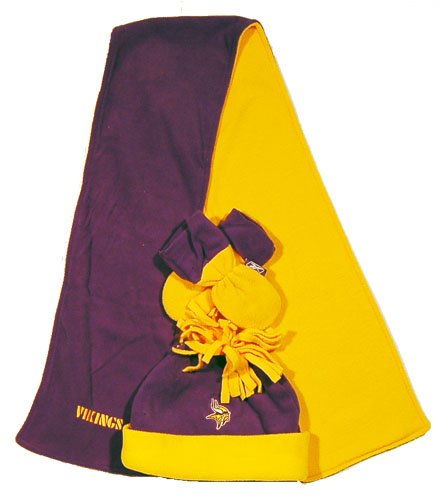 Minnesota Vikings Youth Hat/Scarf/Glove Set