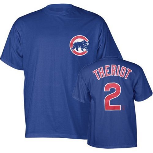 Ryan Theriot Chicago Cubs Royal Blue Jersey Name & Number T-Shirt