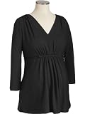 Old Navy Maternity 3/4 Sleeve Tie Waist Shirt