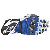 Alpinestars SP-1 Leather Motorcycle Racing Gloves Blue